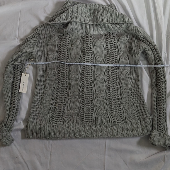 Heartloom NWT open weave cowl neck sweater Small - Picture 7 of 8